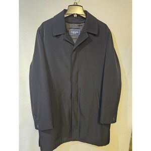 Chaps Men's Fully Lines Black Overcoat 44Rx40L Removable Lining